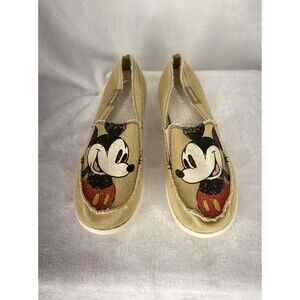 Disney CROCS Mickey Mouse Canvas Loafers Women's Size 11
